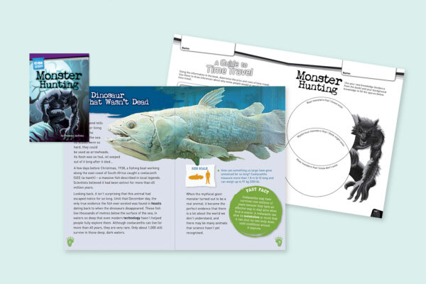 Literacy resource book about monster hunting